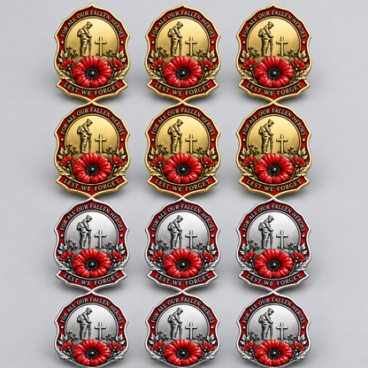 Limited Edition Red Poppy Remembrance Brooch – For All Our Fallen Heroes
