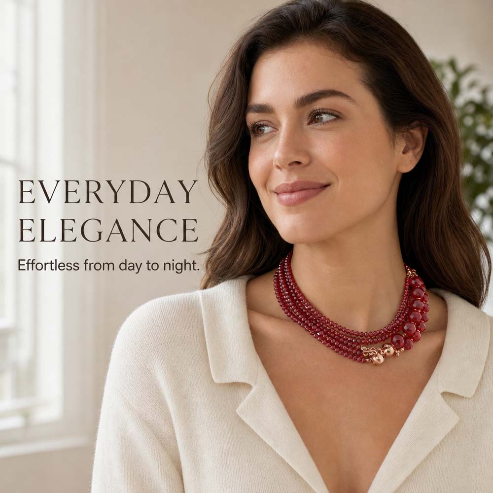 One Necklace 10 Looks – Turquoise Crystal ✨