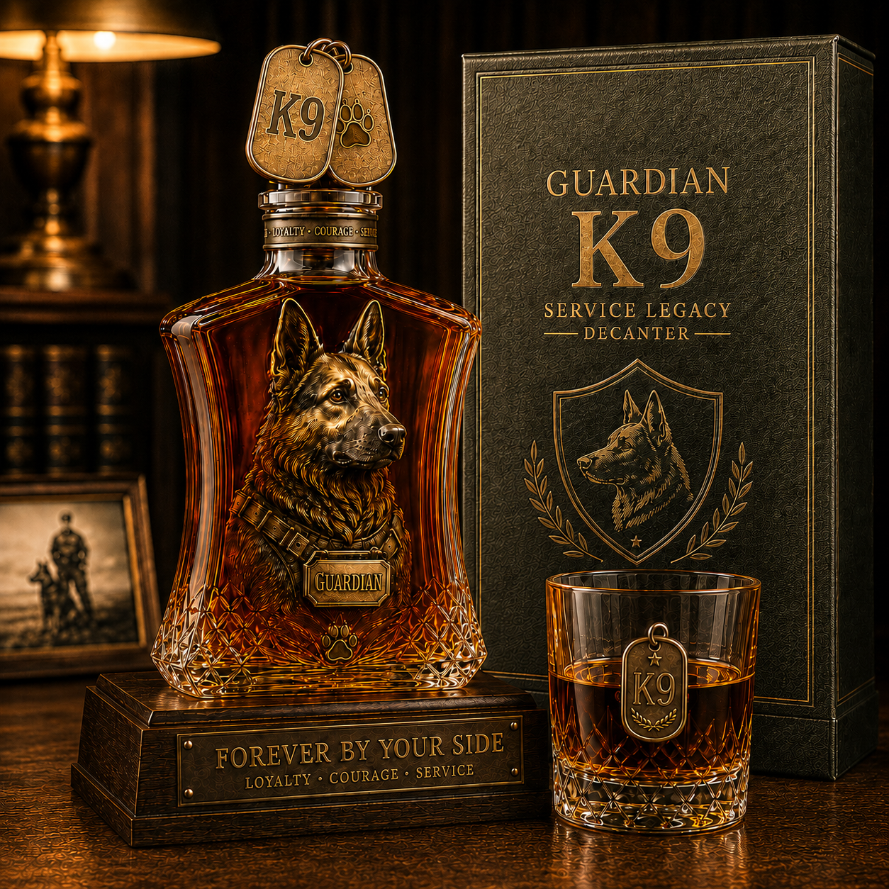 🐾Guardian K9 Service Legacy Whiskey Decanter Set🐕