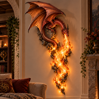 🔥Last Day 49% OFF -🐉 Dragonfire Guardian™ Wall Sconce – A Legendary Flame Awakens On Your Wall 🔥