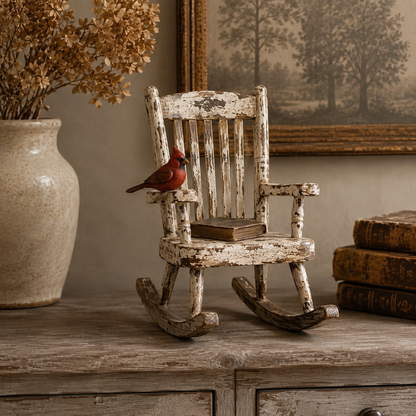 Cardinal Memory Rocking Chair Decor