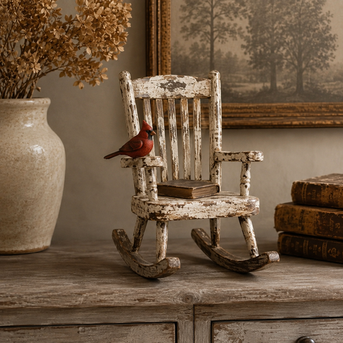 Cardinal Memory Rocking Chair Decor
