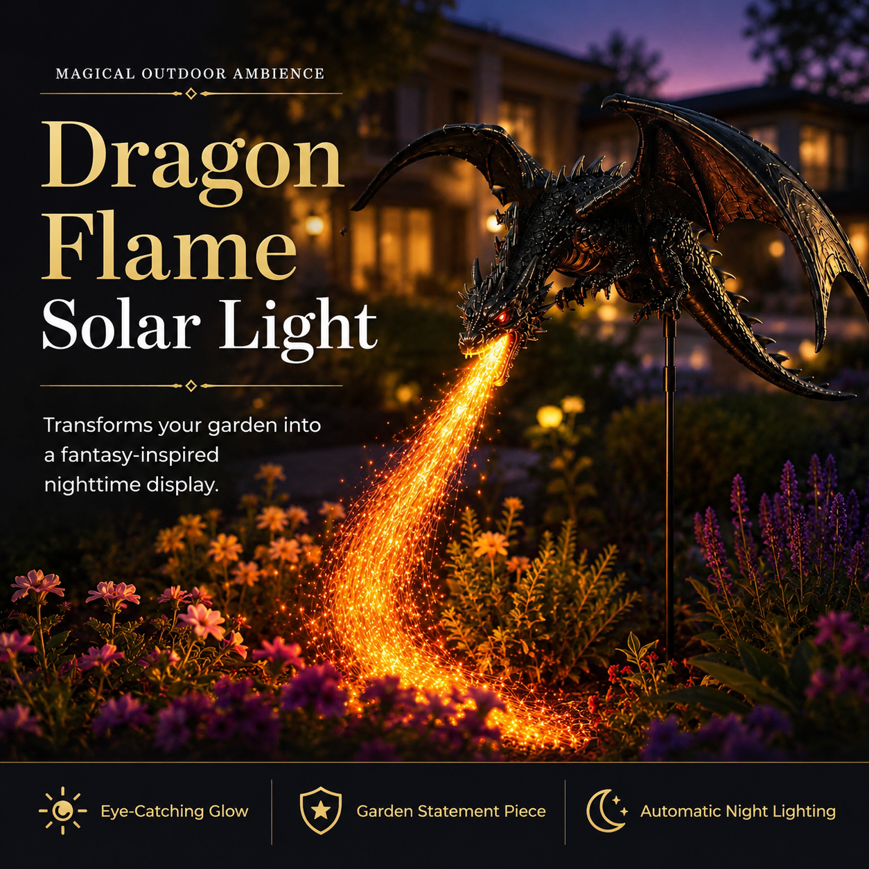 ✨Solar Dragon Fire Garden Light