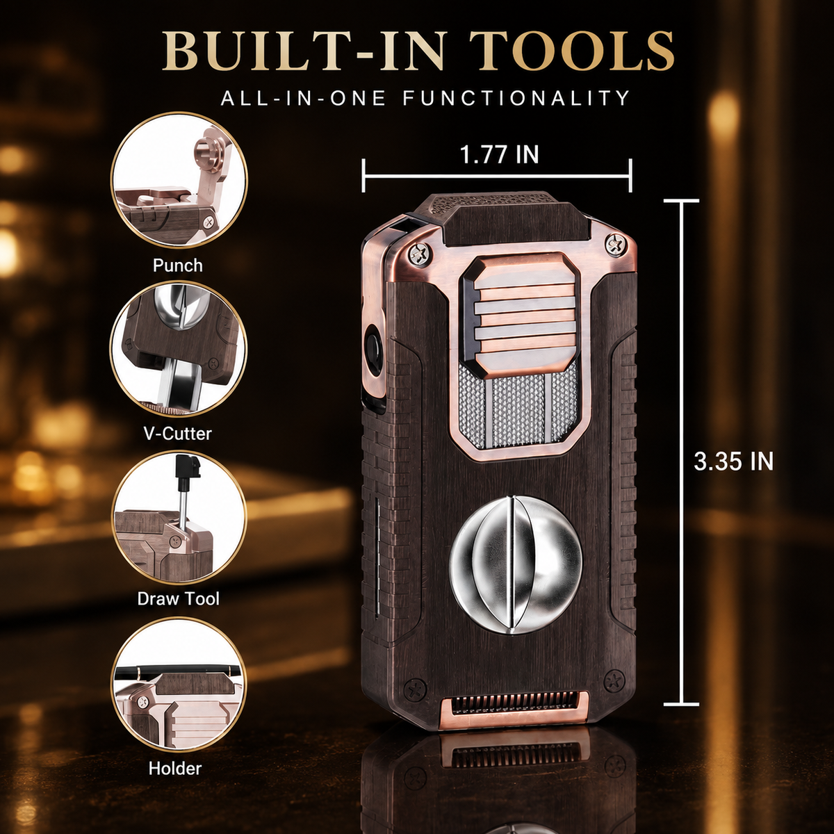 Vintage Luxury Refillable Metal Lighter