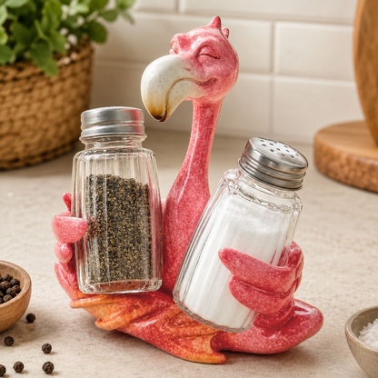 Highland Cow Salt & Pepper Shaker Set with Holder