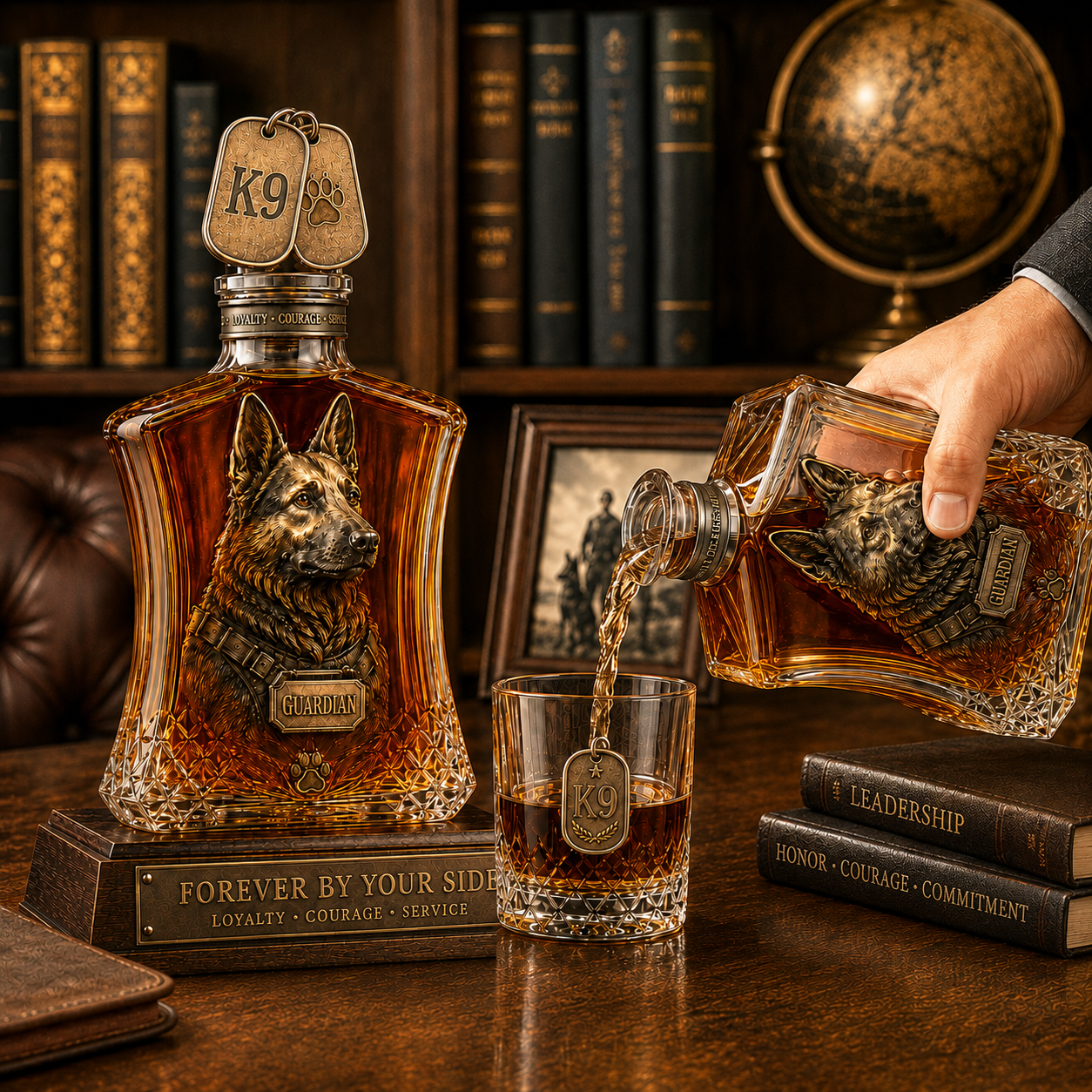 🐾Guardian K9 Service Legacy Whiskey Decanter Set🐕