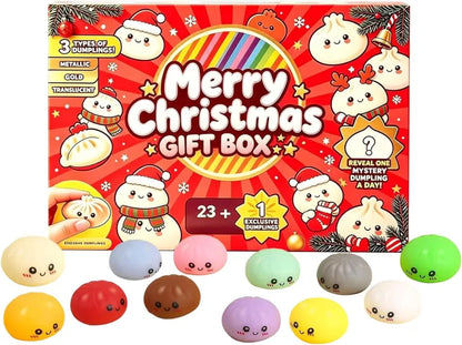 Mystery Dumpling Countdown Gift Box – 24 Days of Squishy Surprises