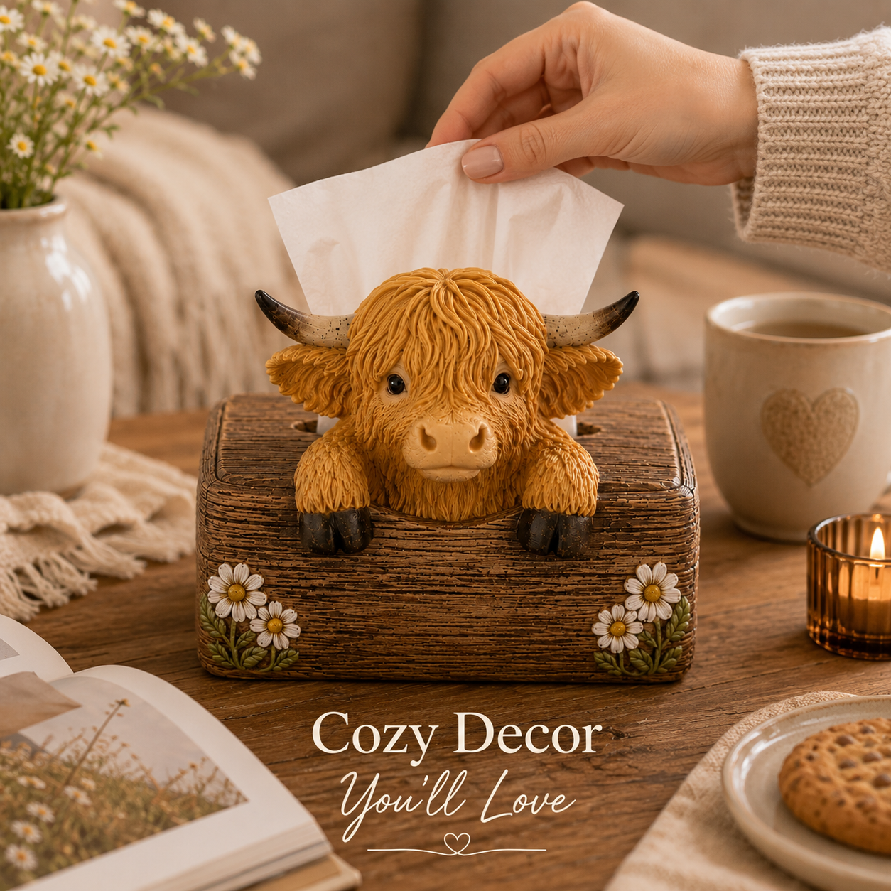 Cute Highland Cow Farmhouse Décor