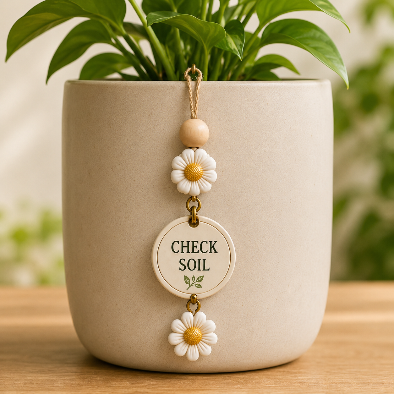 🌿 Plant Watering Reminder Charm – Flip Tracker for Healthy Plants