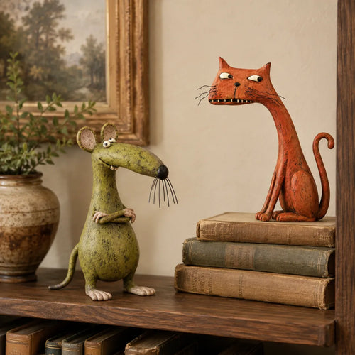 Whimsical Vintage Animal Figurine with Quirky Charm