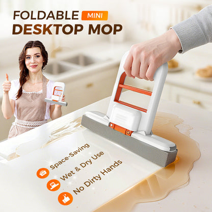 🧹LAST DAY SALE  £6.99!!⚡50K+ SOLD💕Mini Portable Self-Squeezing Mop✨Hands-Free Compact Cleaning Mop