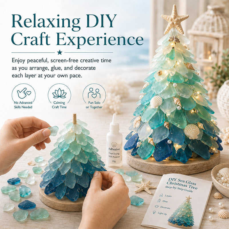 🌊🎄DIY Sea Glass 3D Christmas Tree Kit