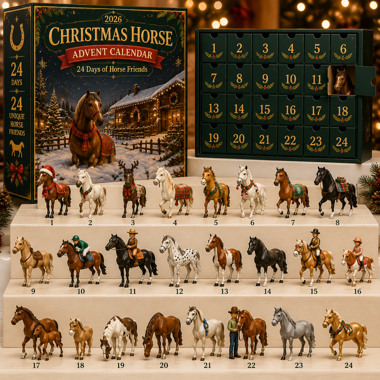 🐴 Christmas Horse Advent Calendar--24 Days of Horse Friends & Holiday Memories 🎄