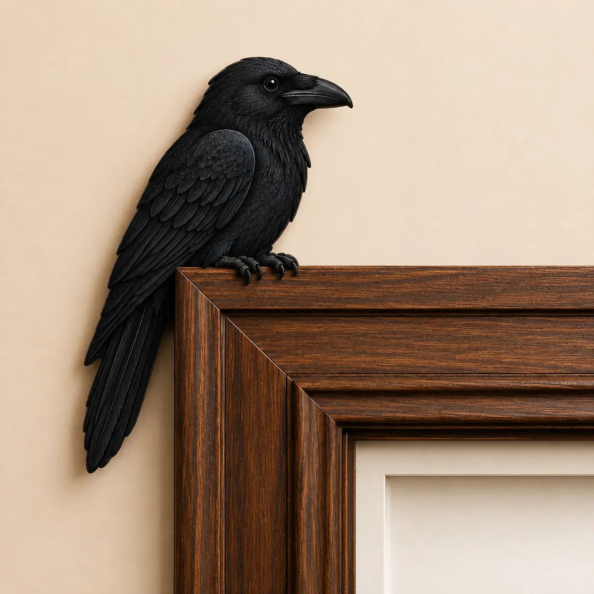 🦉🌿 Watchful Woodland Owl Perch – Charming Doorway & Shelf Corner Decor