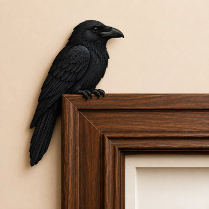 🦉🌿 Watchful Woodland Owl Perch – Charming Doorway & Shelf Corner Decor