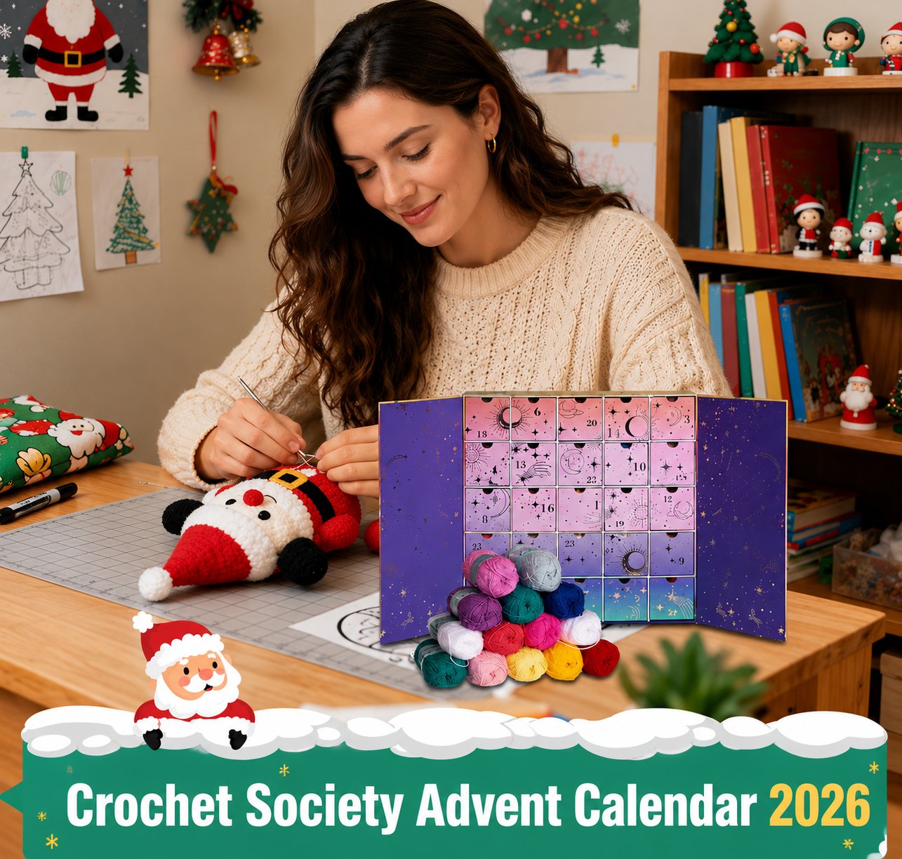 🧵 Crochet Advent Calendar 2026 – 25 Days of Yarn, Crochet Tools, Patterns & Creative Surprises (🔥Same as in the video)