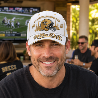 🇺🇸 Last Day Promo: 49% OFF⚜️🏈Who Dat 60th Anniversary Baseball Cap