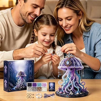 🪼✨ DIY Beaded Jellyfish Marine Life Kit – Create Your Own Ocean Masterpiece