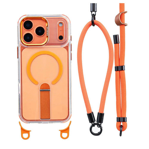 MagSafe Smartphone Case with Detachable Crossbody Neck Lanyard Strap