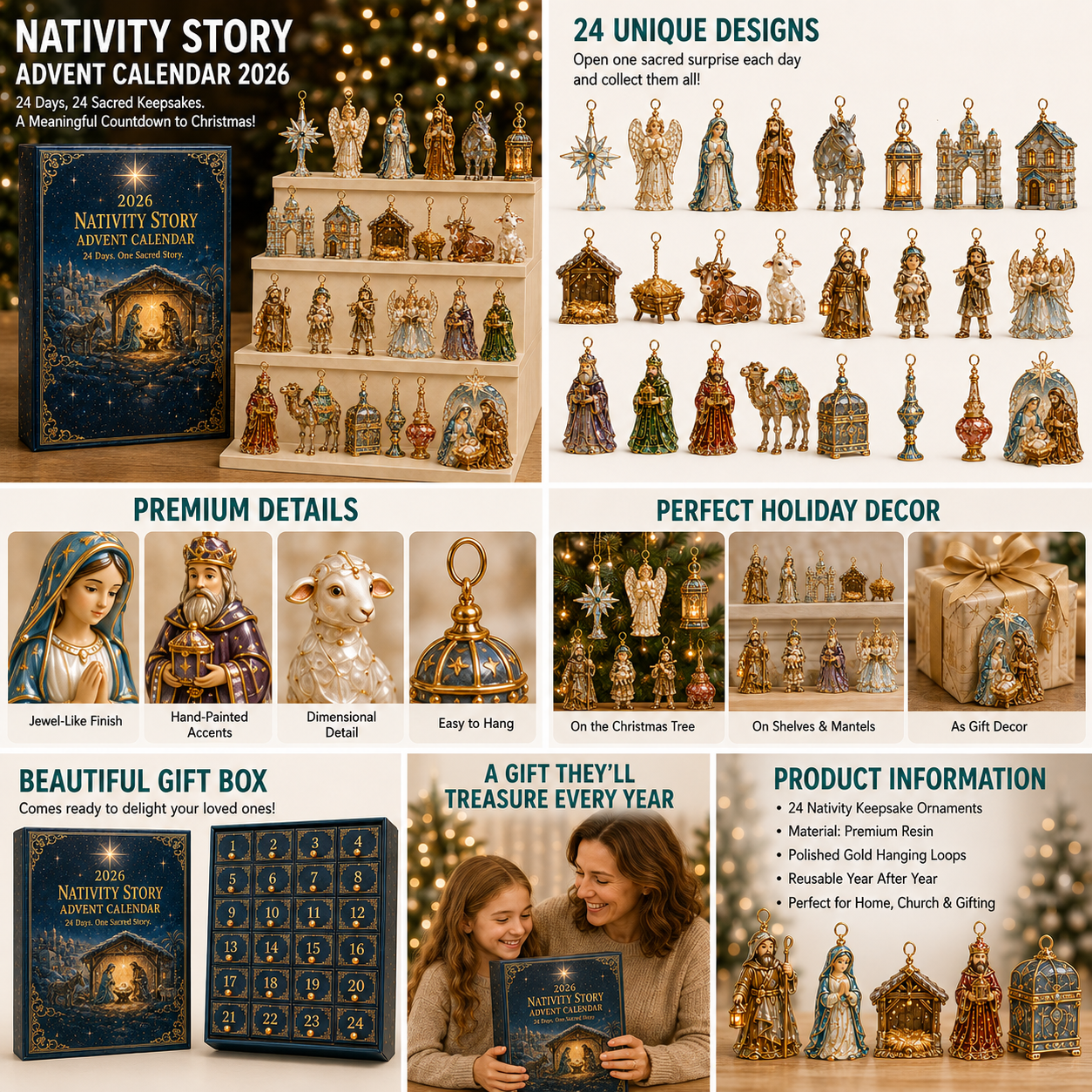 🔥Last 30pcs✨⏰ Limited anniversary edition✨49% OFF!🔥2026 Advent Calendar: The Coming of Jesus