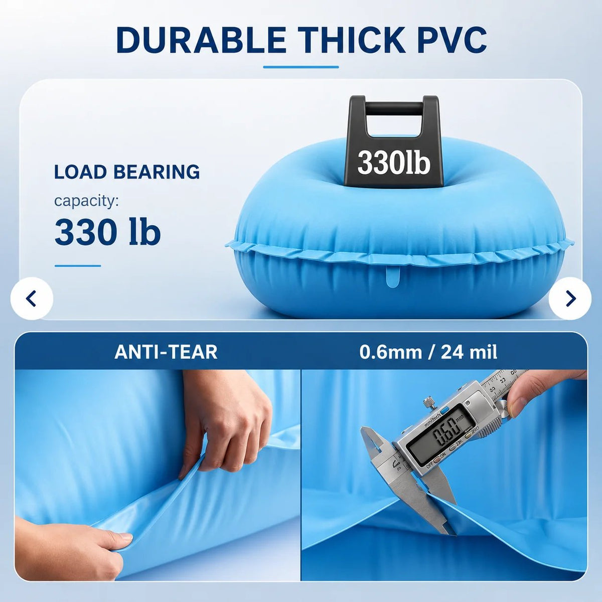 Uirway Heavy‑Duty PVC Winter Pool Pillow for Above‑Ground Pools