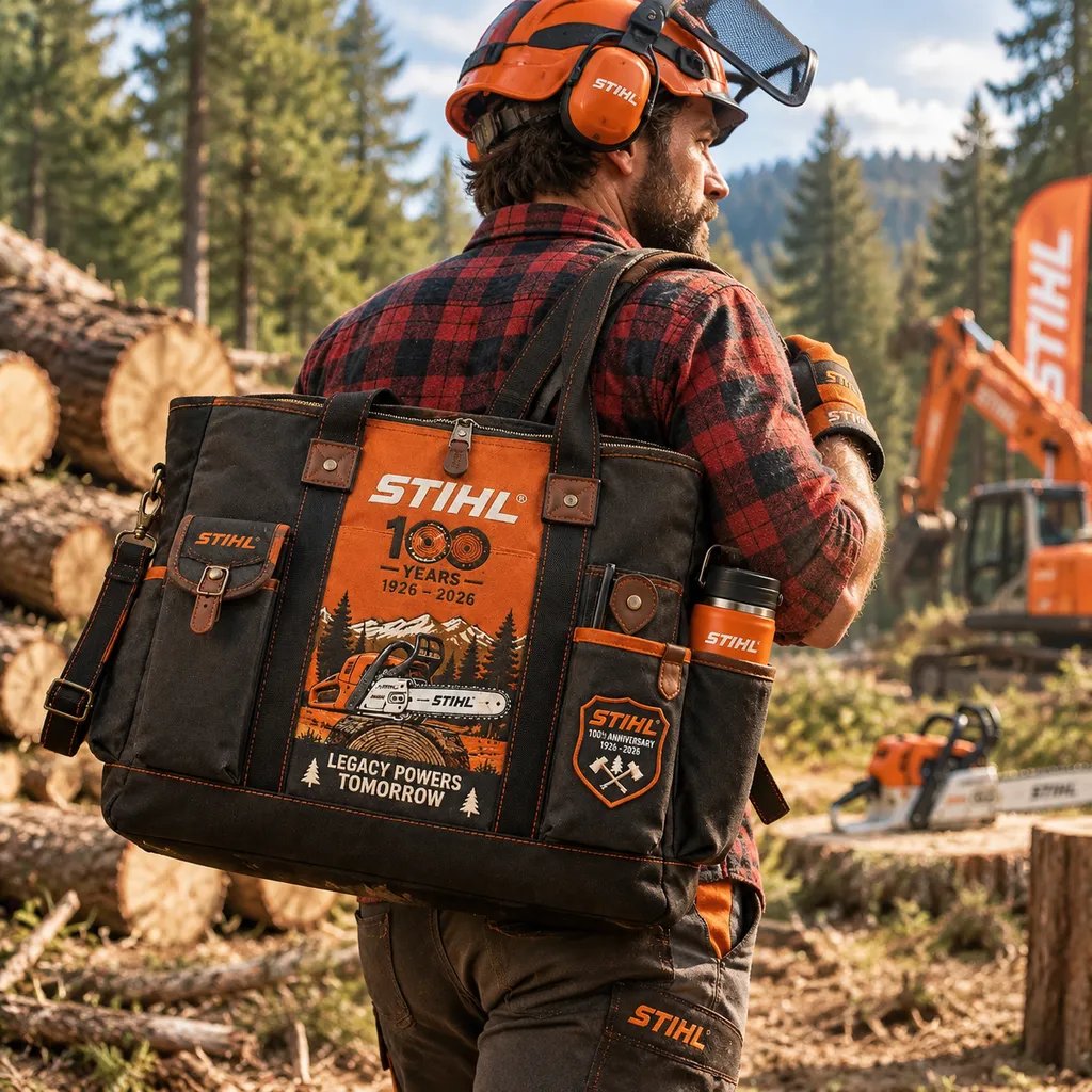 STIHL 100th Anniversary Edition Heavy-Duty Multifunctional Outdoor Tote Bag