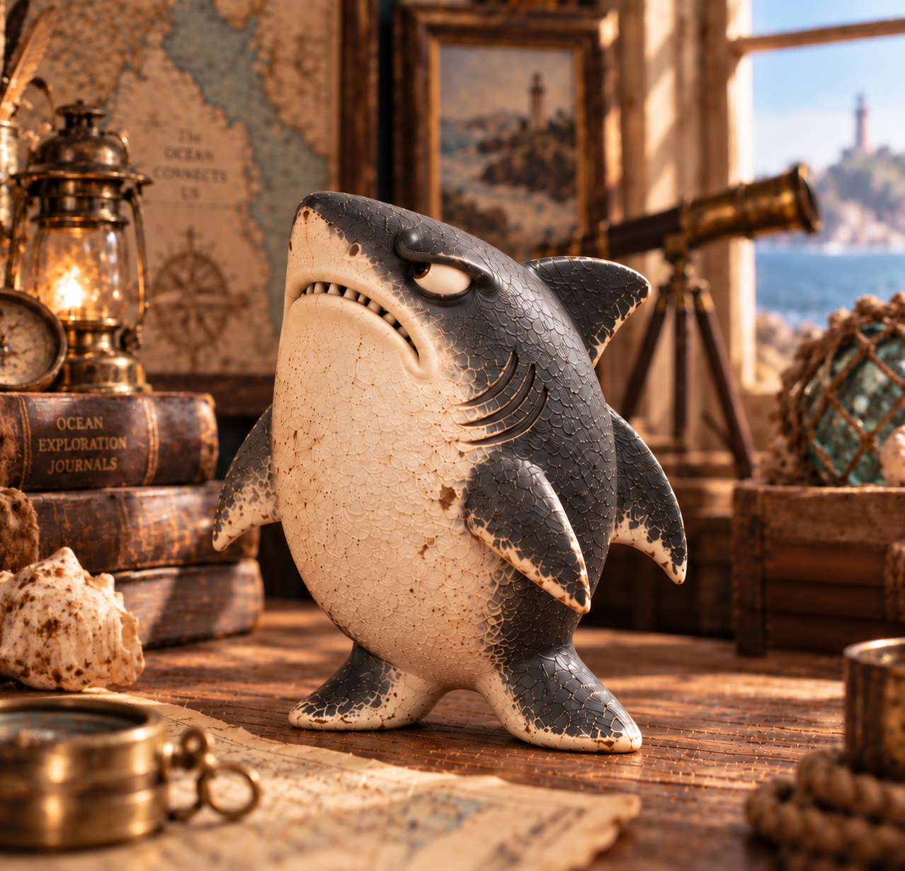 🦈 The Odd Shark Duo — One Has Ideas, the Other Has Regrets