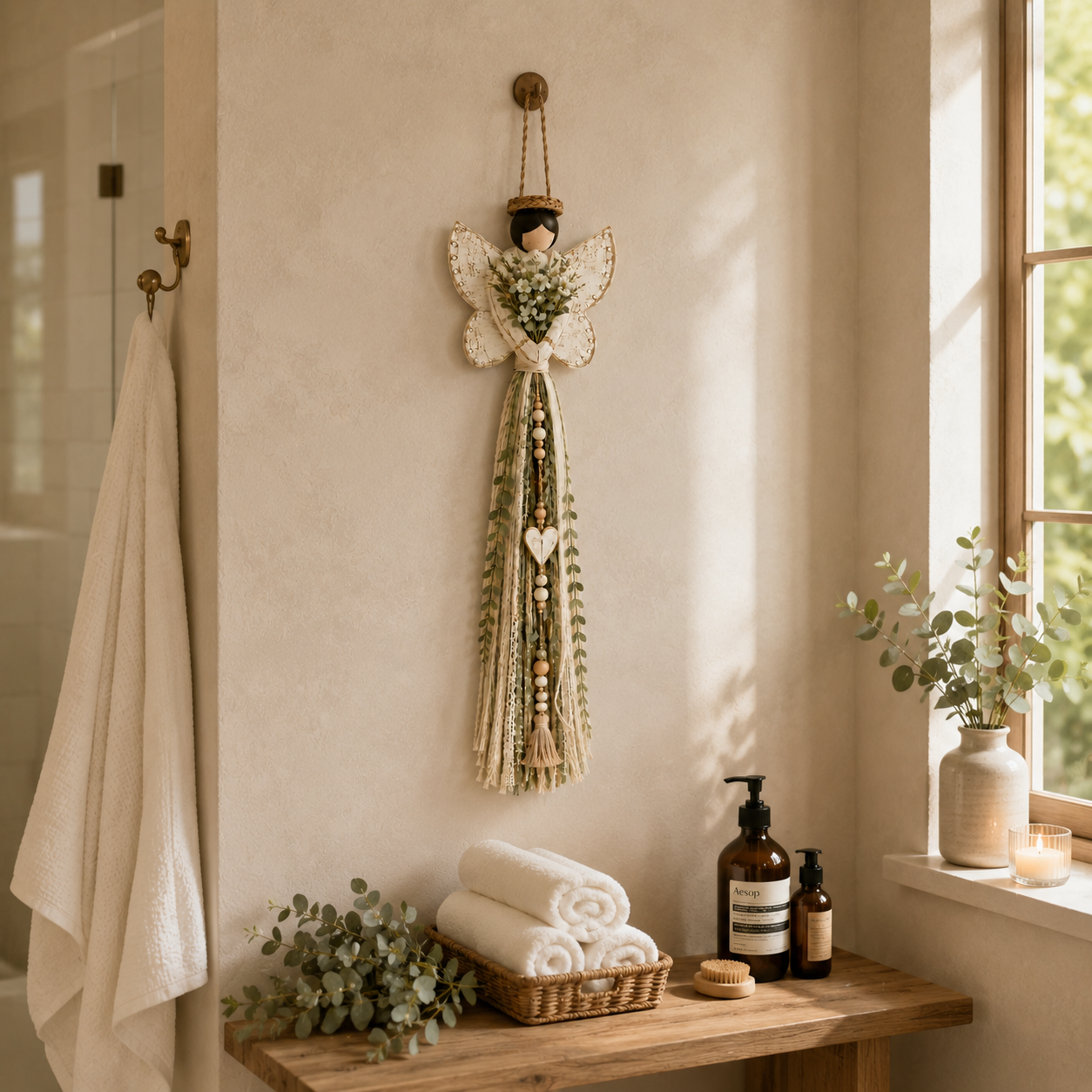 Grace In Bloom Angel Wall Hanging