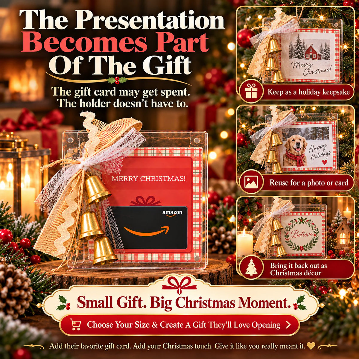 Christmas Gift Card Keepsake Frame