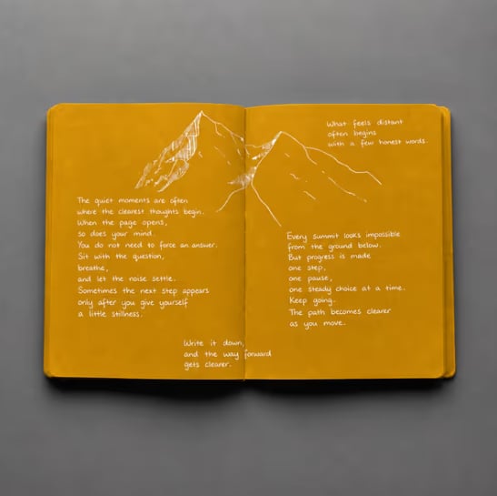 🎨📘 Think in Color Creative Notebook – 140 GSM Pages + Free White Gel Pen