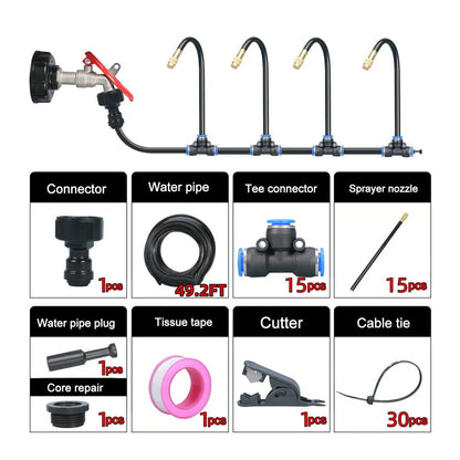 Flexible Garden Misting Kit for Everyday Watering