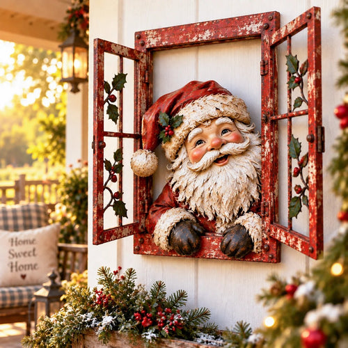 🎄🪟 Vintage Christmas Funny Window😆