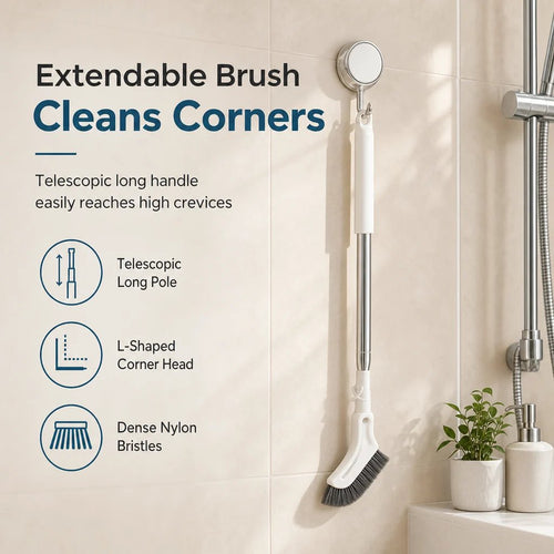 Multifunctional Extendable Long Handle Floor Scrub Brush