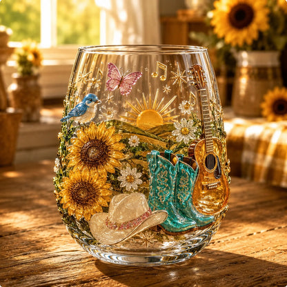 🤠 Queen of Country 1946–2026 3D Glass Collection | 8 Dolly-Inspired Country Designs with Raised Guitars, Butterflies, Boots, Florals & Vintage Music Details 🎸✨