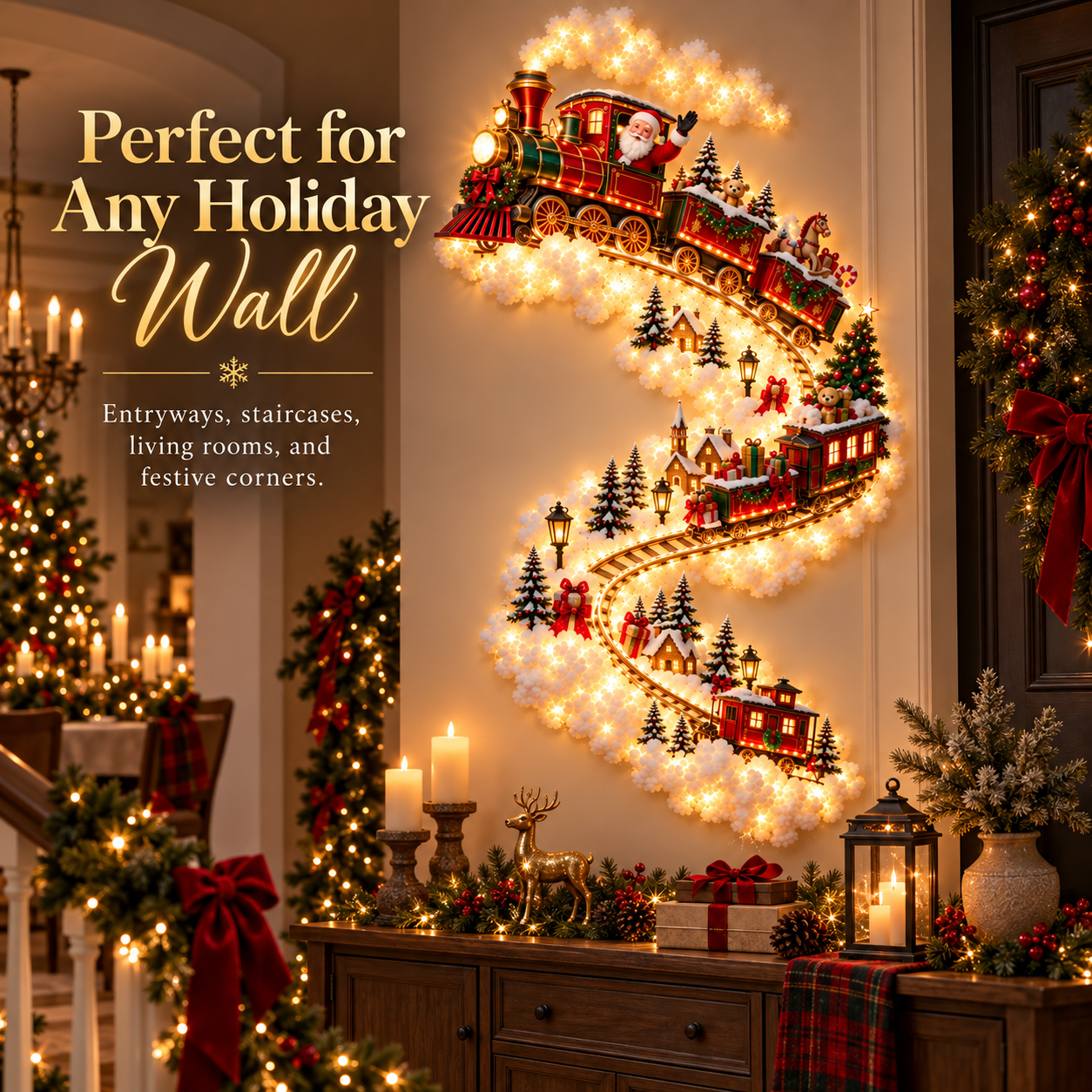✨Christmas Magic Trail Wall Light - A Little Christmas Magic, Right on Your Wall