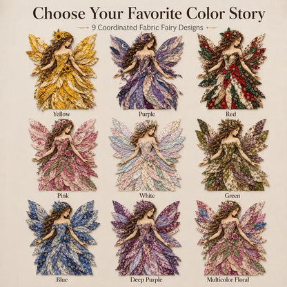 🧚‍♀️🌸 Premium Fairy Patchwork DIY Kit | Handmade Fantasy Wall Decor ✨