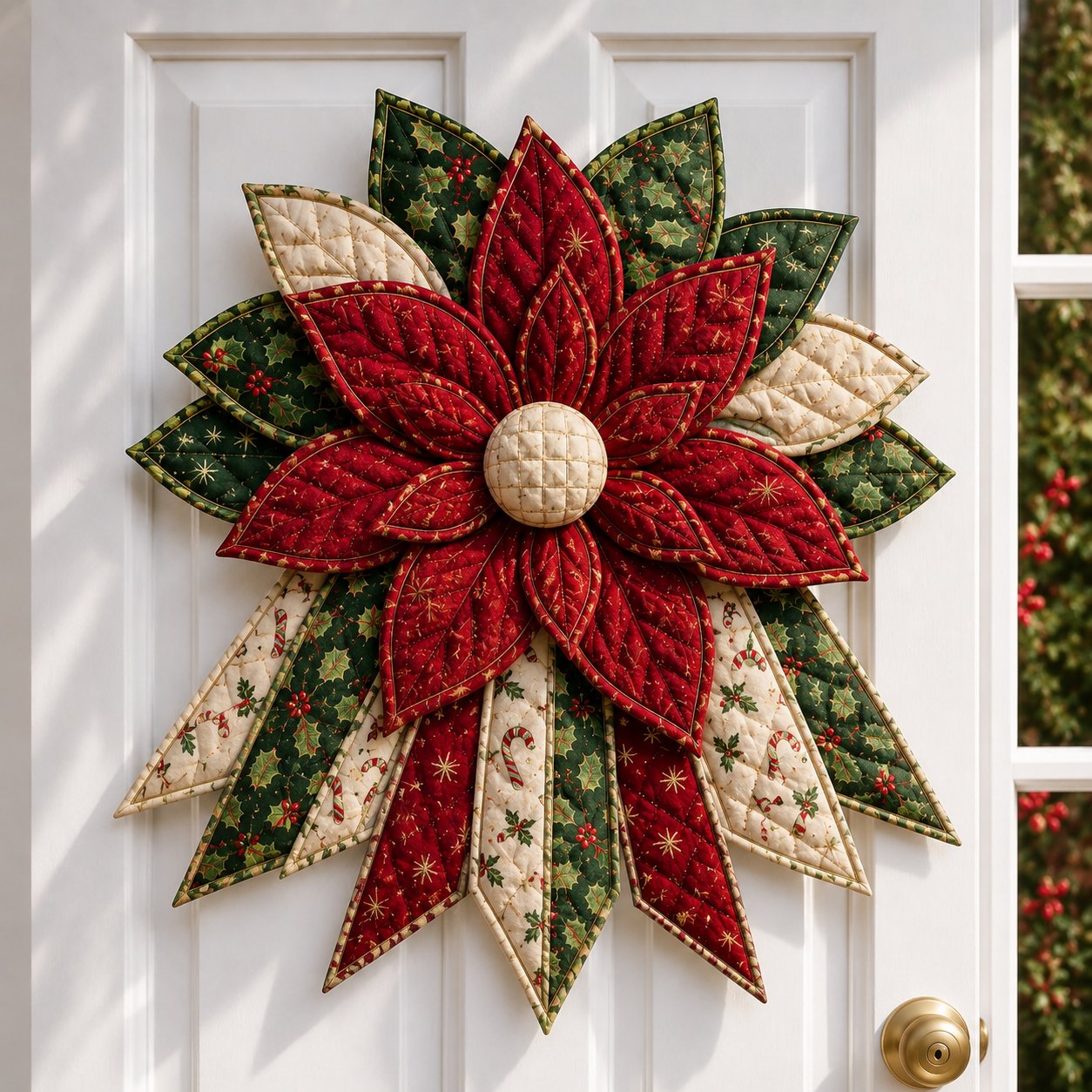 Christmas quilted hanging design example