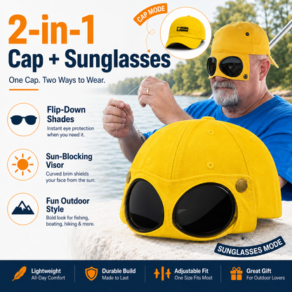 🧢🕶 Glasses-Friendly Baseball Cap - 100% Cotton