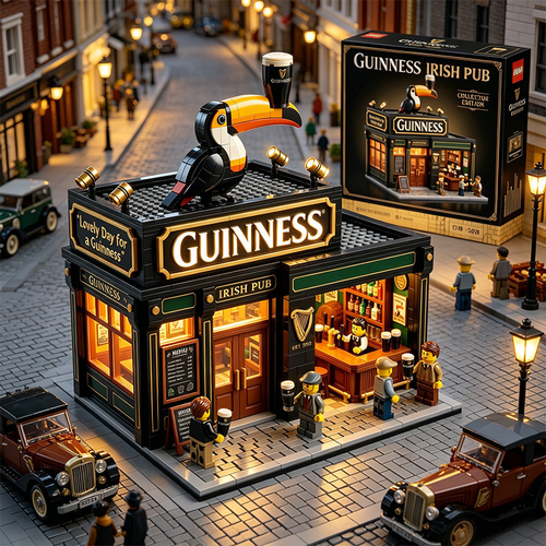 🍺Guinness Irish Pub Collector Edition Building Blocks Set