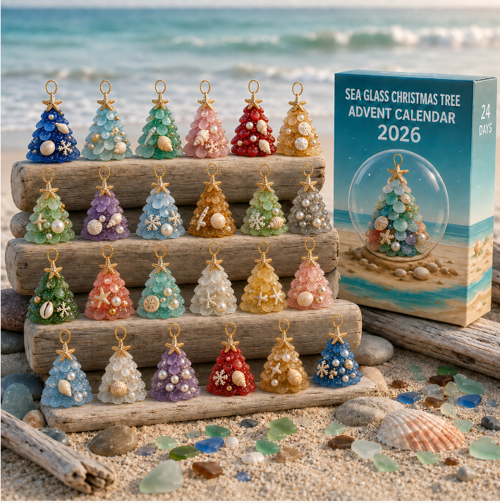 2026 Sea Glass Christmas Tree Advent Calendar
