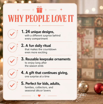 ✨24-Day Christmas Countdown Advent Calendar –Reindeer Magic  Ornament