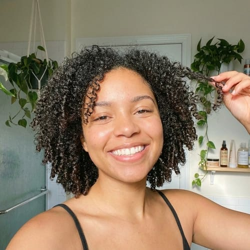 Customer curly hair feedback