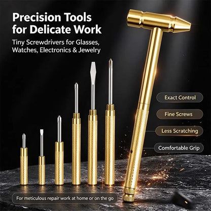 🛠️6 in 1 Mini Multifunction Hammer & Screwdriver Hand Tools Ideal
