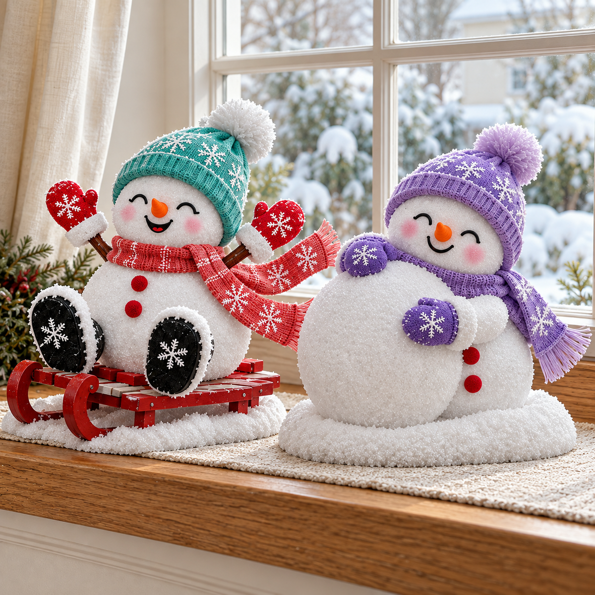 ☃️ Adorable Light-Up Snowmen | 4 Cute Christmas Garden Style 🎁