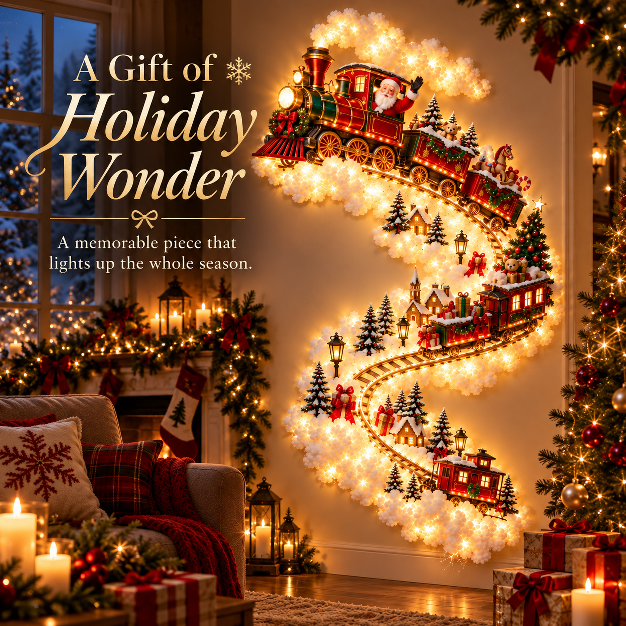 ✨Christmas Magic Trail Wall Light - A Little Christmas Magic, Right on Your Wall