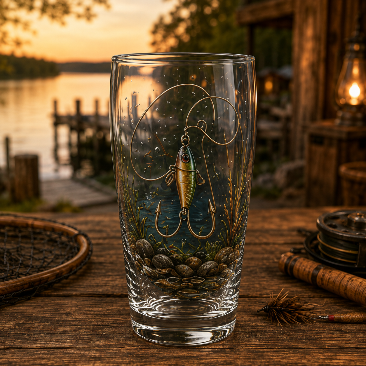 ✨🎣 The Last Cast Fishing Pint Glass Collection – 7 Unique Angler Designs & Gift Box