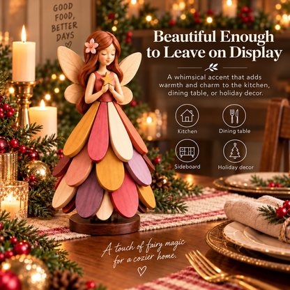 🧚 Fairy Bloom Trivet – Foldable Fairy Decor & Heat-Resistant Table Protector