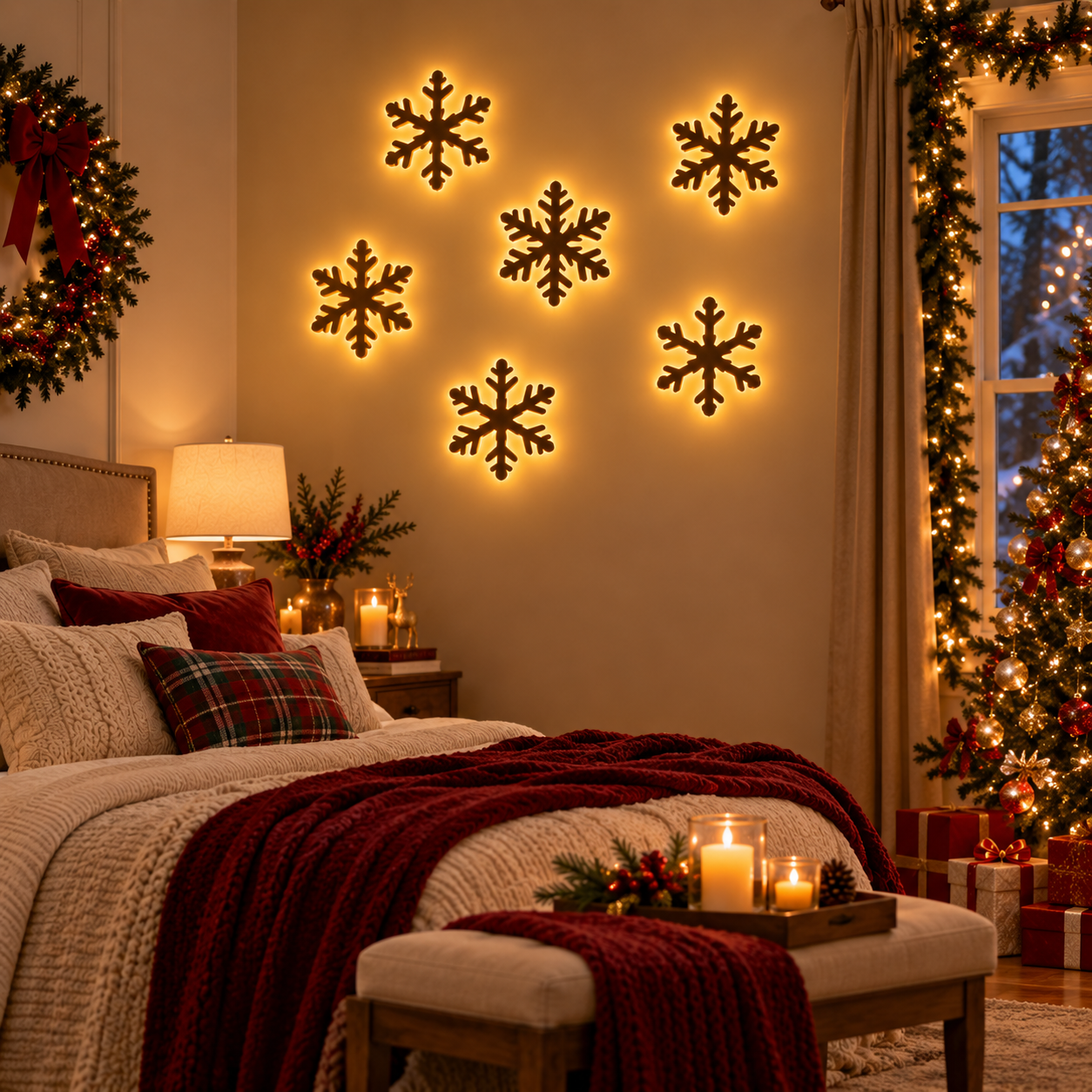 🦌Glowing Christmas Reindeer Wall Light – Cozy Festive LED Decor