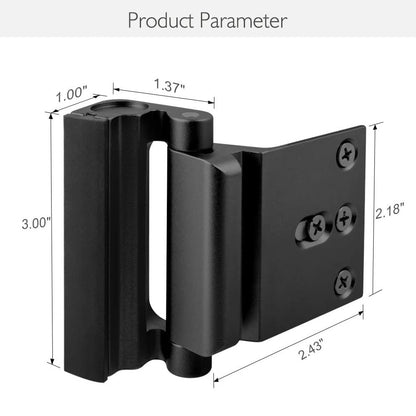 🔒Home Security Door Lock, Childproof Reinforcement Door Lock, Anti‑Intrusion Safety Door Latch for Bedroom Apartment