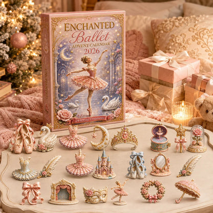 Enchanted Ballet Advent Calendar 2026 - 24-Day Festive Countdown, Acrylic Charms Blind Box - Gift For Ballet Lovers
